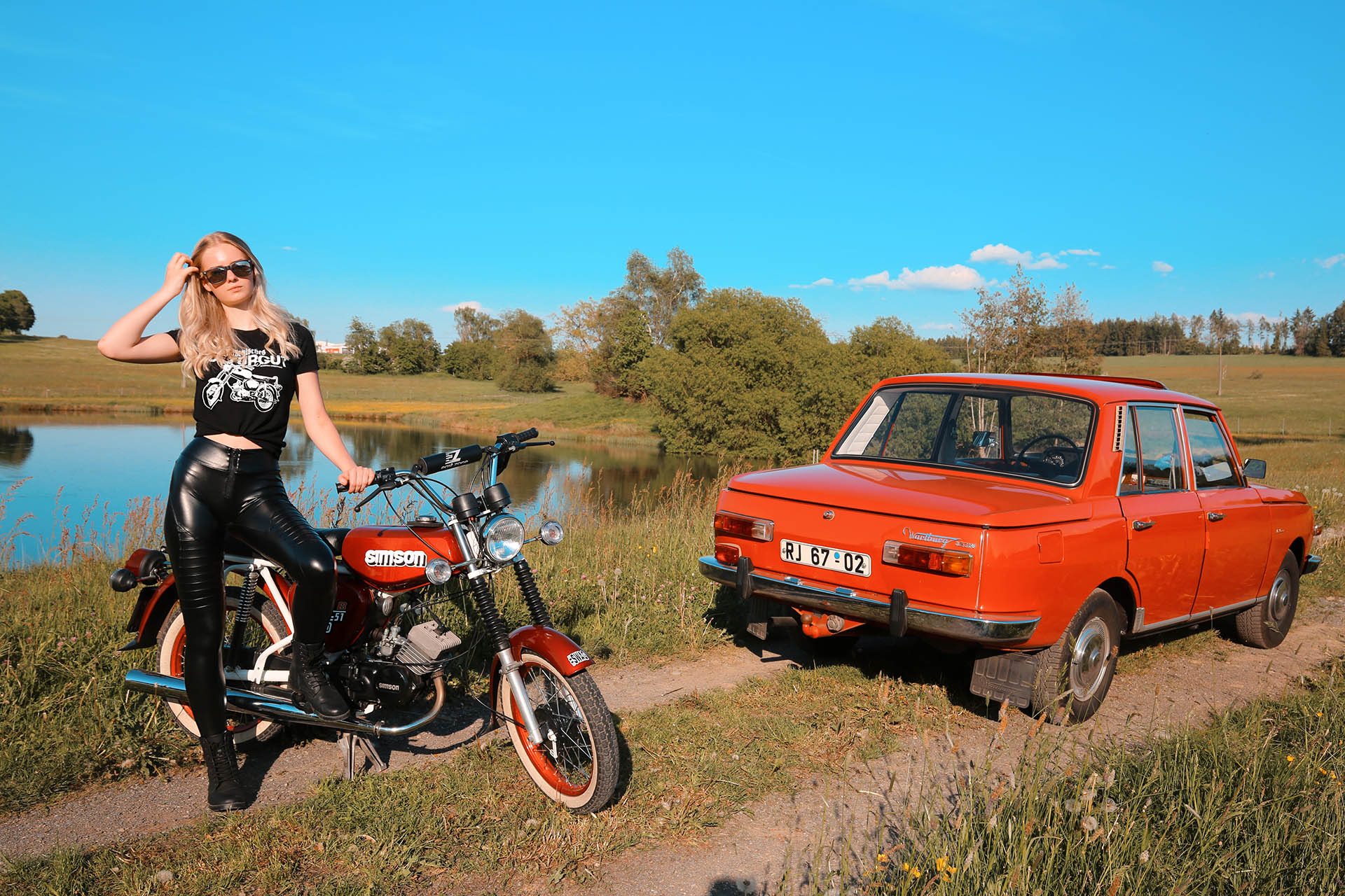 Sally, Simson und Weißwand-Reifen Sally, Simson und Weißwand-Reifen